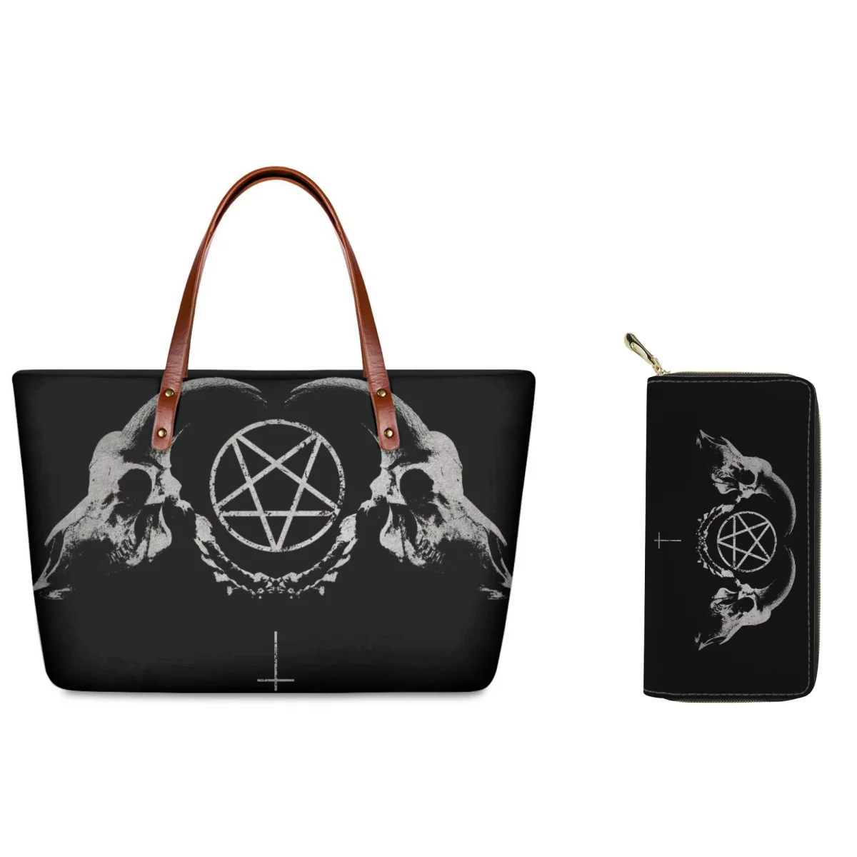 

Женская сумка-тоут из полиэстера с рисунком Сатаны