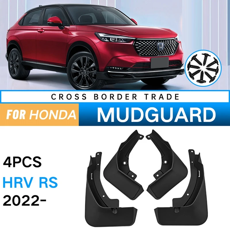 

Car Mudflap For Honda HRV-RS Vezel 2022 H-RV HR V Fender Mud Guard Flap Splash Flaps Mudguards Accessories
