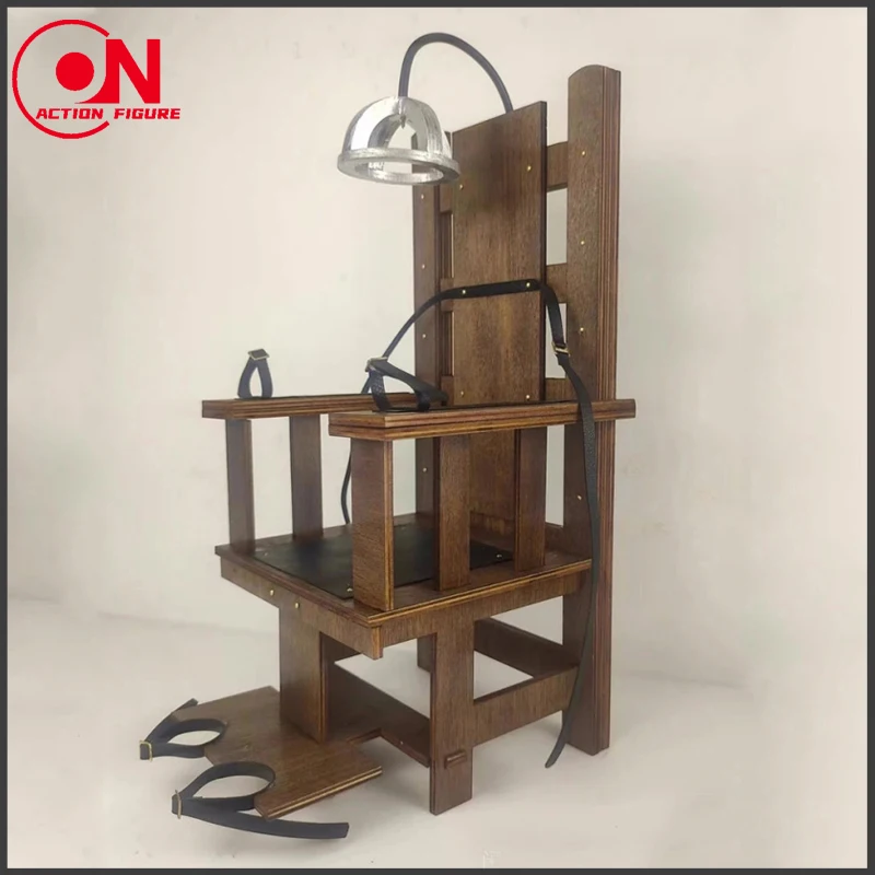 Масштаб 1/6 солдат Деревянный инструмент для пытки Электрический стул модель