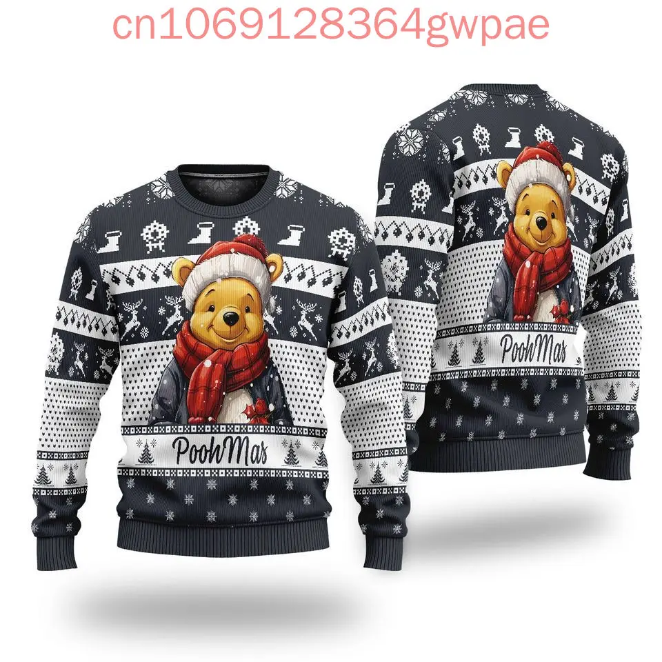Дисней Винни Пух Уродливый свитер рождественский Рождественские подарки Аниме