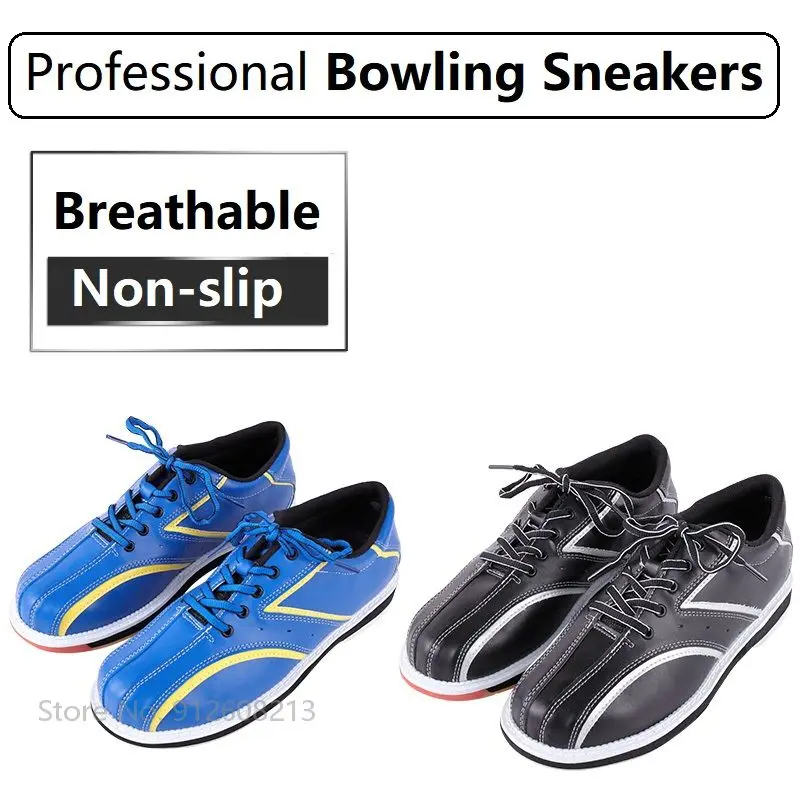 

Bowling Supplies for Men Breathable Male Bowling Sneaker Right-hand Anti-skid Outsole Sport Shoe Professional Trainer Size 38-46