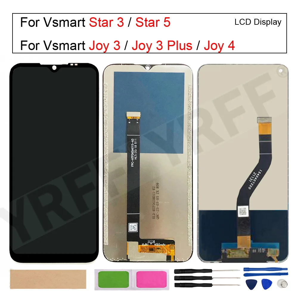 ЖК-экран для Vsmart joy 4 V441E, для Vsmart joy 3 Plus V430 V430A/Star 5/Star 3, ЖК-дисплей, зеркальный экран с дигитайзером в сборе