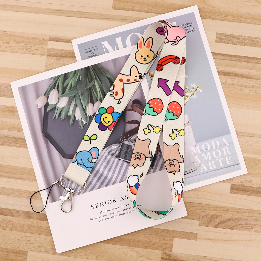 

Flyingbee креативный рисунок животных значок ID ремешки для ключей шнурок для шеи аксессуары X2602