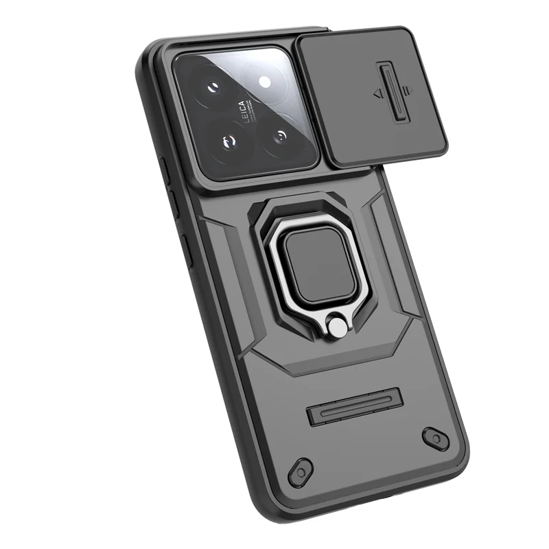 Чехол-подставка для Xiaomi 14 Pro защитный чехол с магнитной застежкой-кольцом Mi14 Mi 14Pro