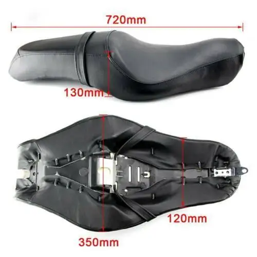 Мотоциклетный Двухместный пассажирский диван сиденье для прогулок скамейка