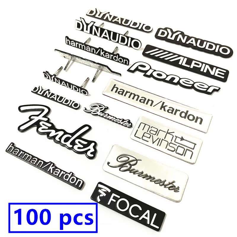 100 шт. Hi-Fi динамик аудио стерео наклейка значок | Автомобили и мотоциклы