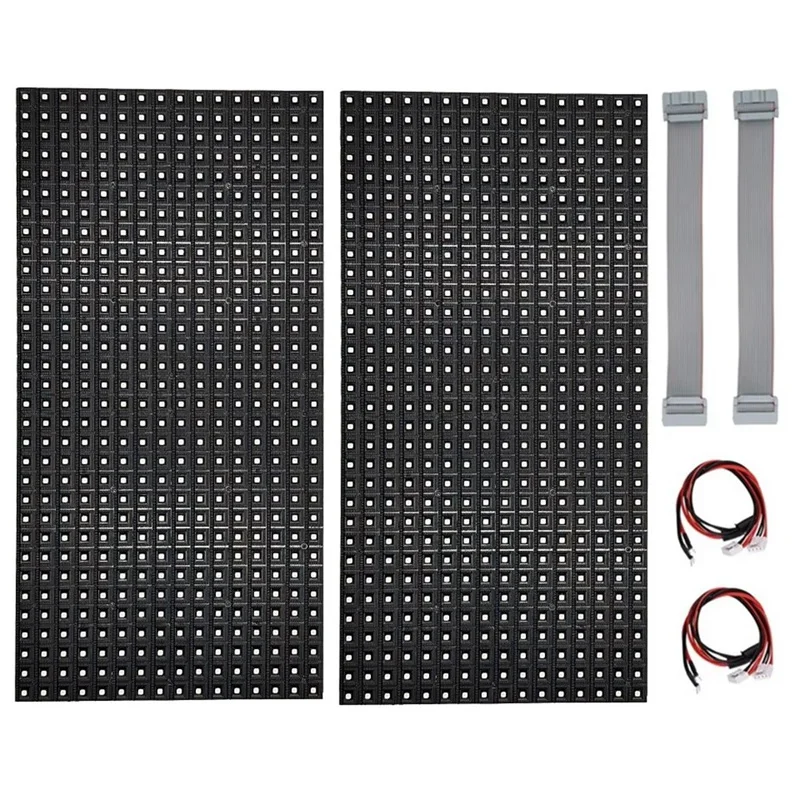 2 шт. P10 полноцветный уличный светодиодный модуль HUB75 SMD3535 32X16 пикселей