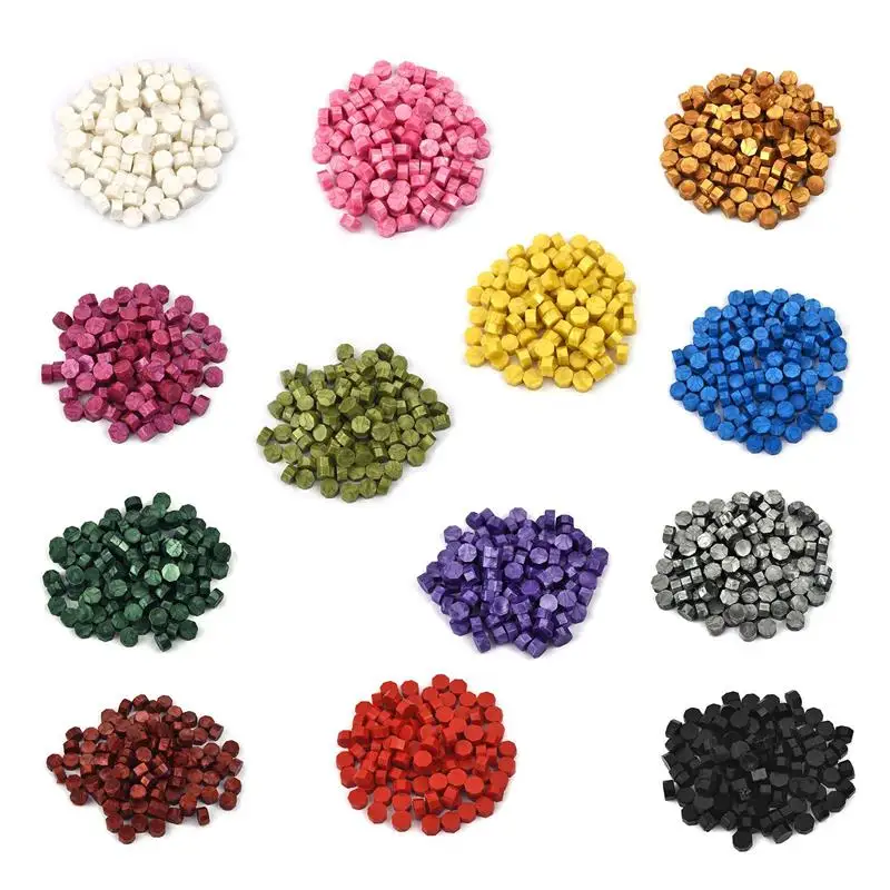 

100 Pcs Fire Lacquer Seal Wax Particles Invitation Envelope Wedding Sealing Wax Lacquer Colorful Wax Particles DIY Scrapbook