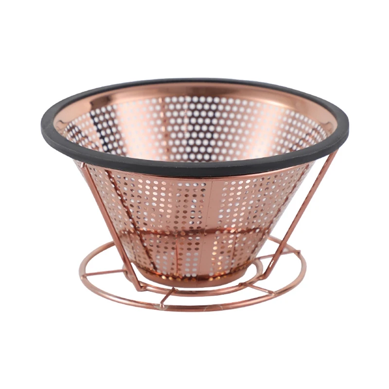 

Капельница для кофе, многоразовый металлический конусный фильтр для кофе, из нержавеющей стали