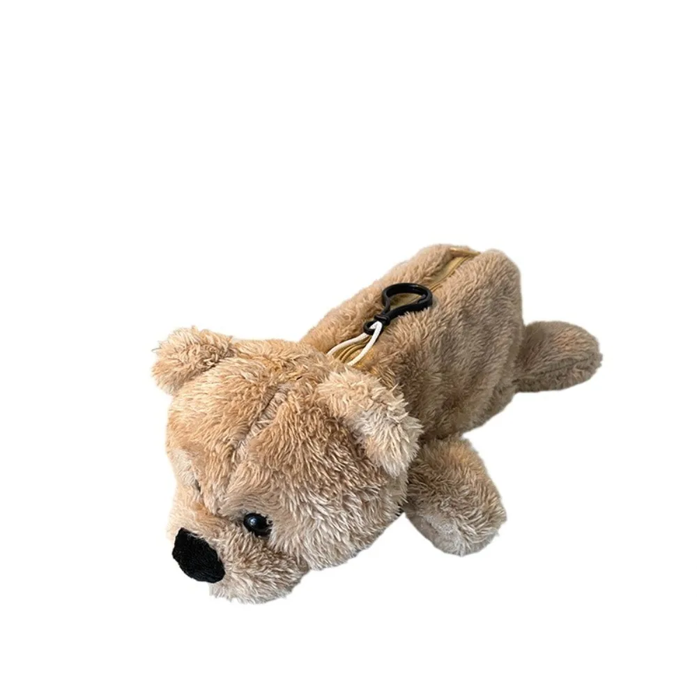 

Плюшевая сумка-карандаш медведь коричневый