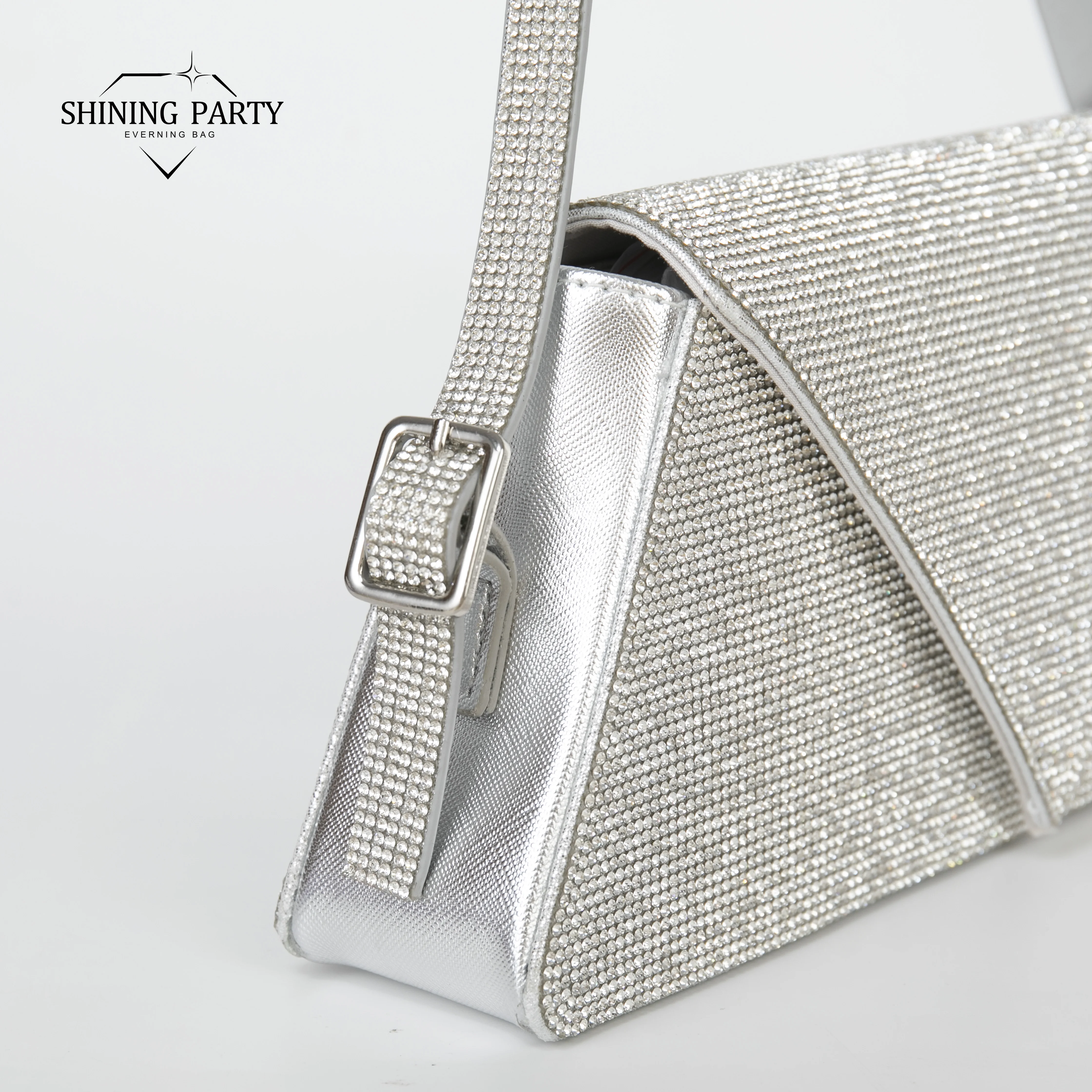 Модный Блестящий Клатч Для Женщин Маленькая Квадратная Сумка На Плечо Вечерние