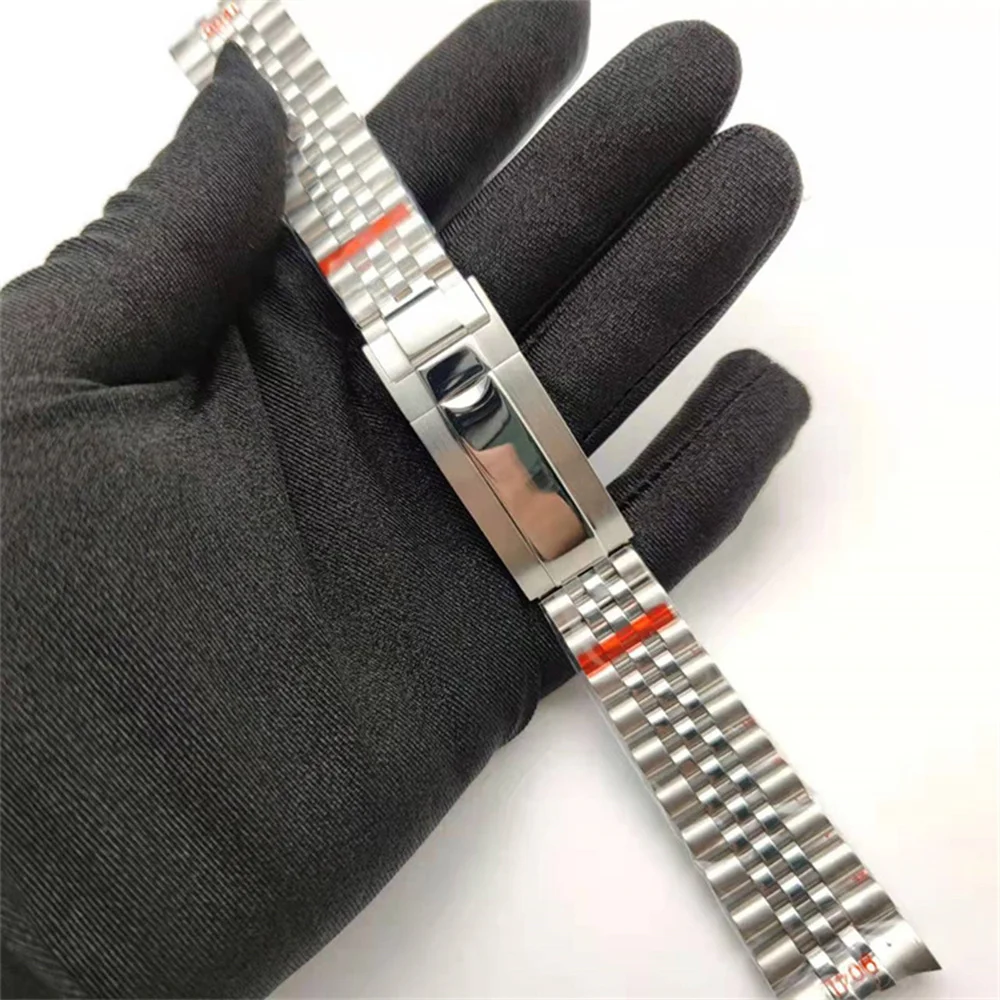 20MM Five-Beads Stainless Steel Strap 20mm Men's Watch Stainless Steel Watchband Bracelet Replacement
