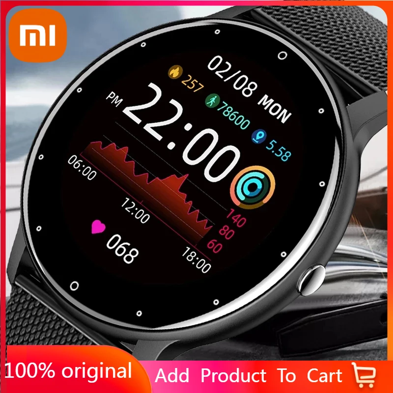 

Xiaomi Smart Watch Men Women Full Touch Screen Sport Fitness Tracker Waterproof Bluetooth Call For Android Ios Smartwatch Men