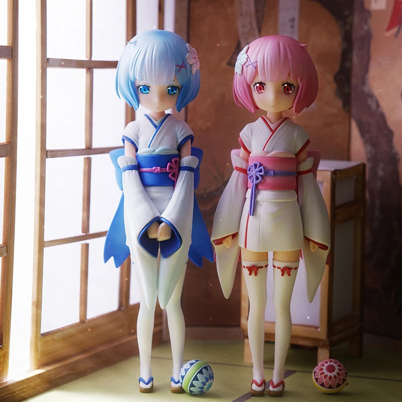 

Rem Anime Re Life In A Different World From Zero Ram Twins F Nex 1/7 Osanabi No Omohide Childhood Kimono Action Figure Garag