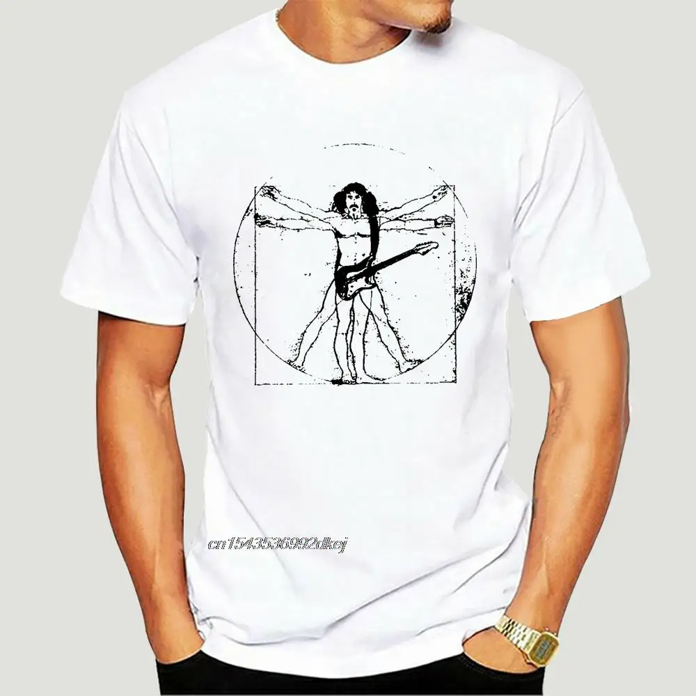 

Vitruvian Zappa T Shirt - Leonardo Da Frank! An Old Skool Hooligans Original Tops T Shirt Homme 5714A