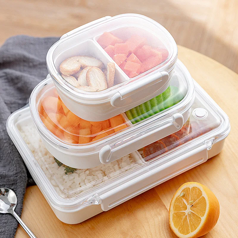 

Separate Lunch Box Portable Bento Box Lunchbox Leakproof Food Container Microwave oven Dinnerware for Students