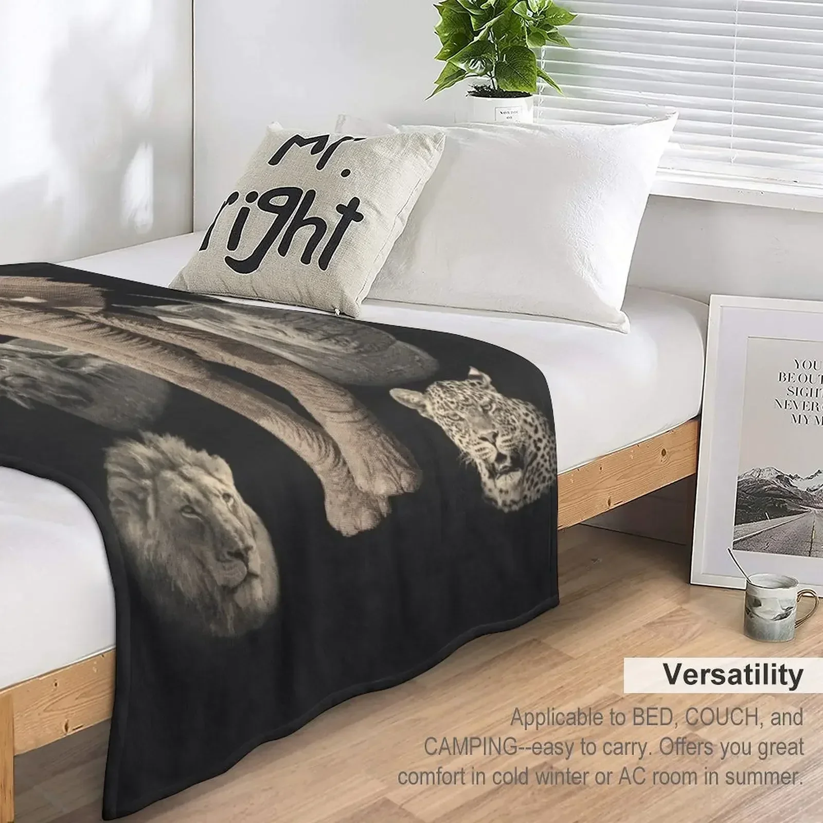 Большое пять африканских сафари одеяла для детей мягкие