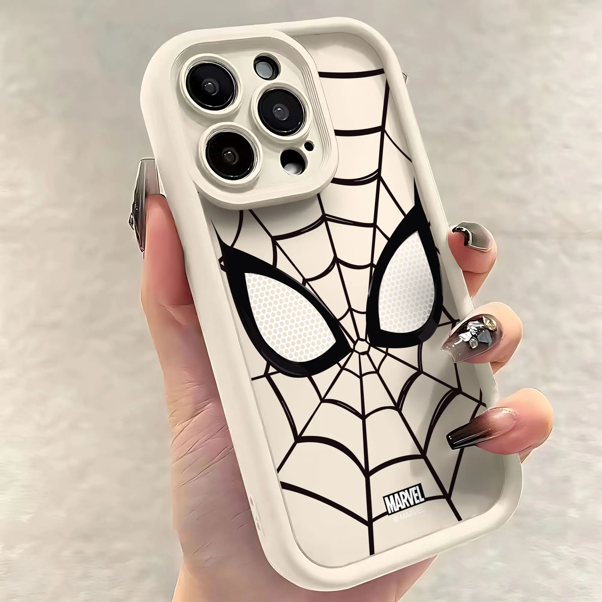 Горячее предложение Marvel Человек-паук черный белый крутой телефон для OPPO A5 A7 A16 A17