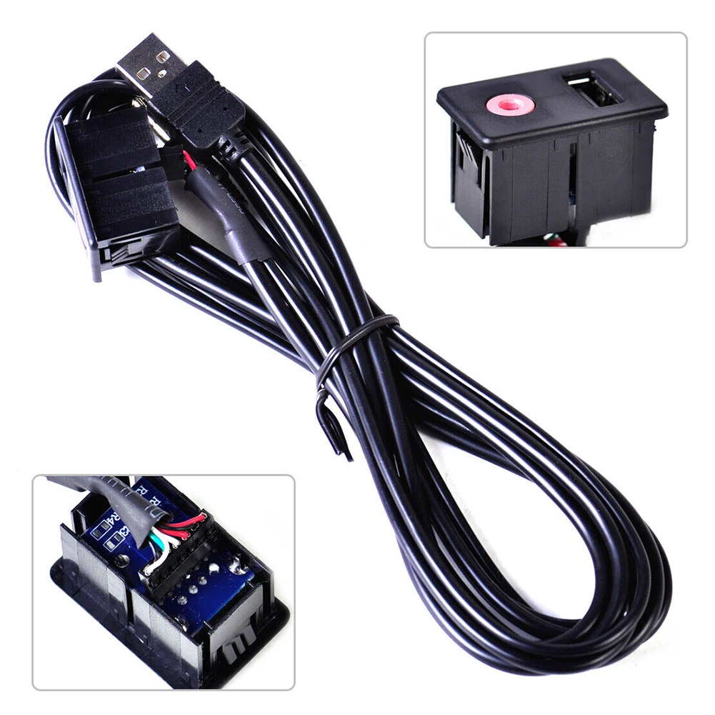 

Автомобильный удлинитель USB AUX для приборной панели, 6 футов