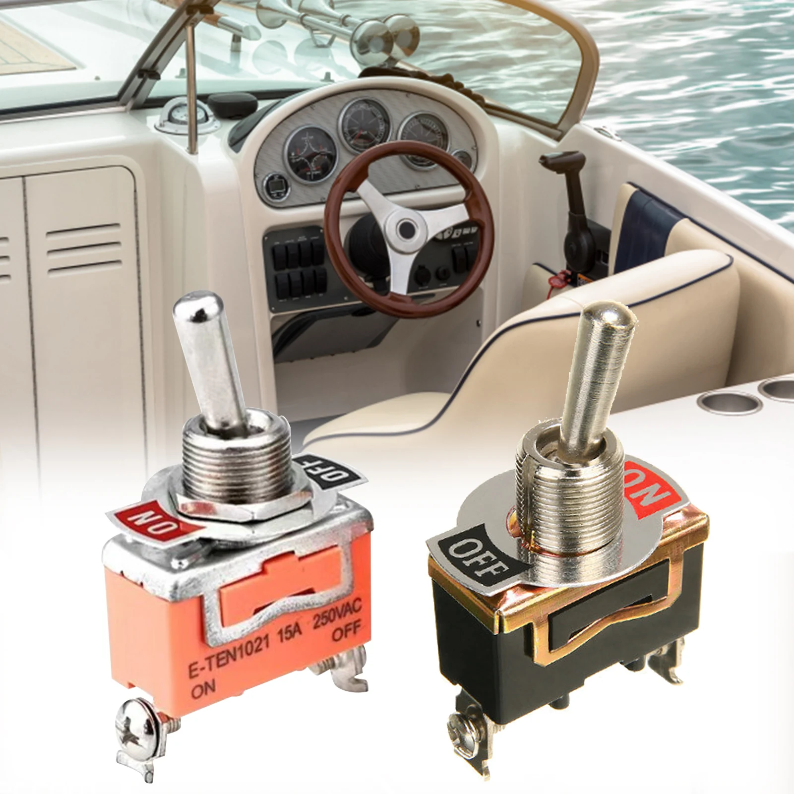 

Высококачественный переключатель переключения в, 15 А, 2 контакта, внешний, с защитой от атмосферных воздействий, для автомобилей, лодок