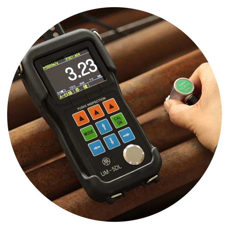 NDT UT Измерение толщины A B Ультразвуковой толщиномер сканирования YUSHI UM-5DL для