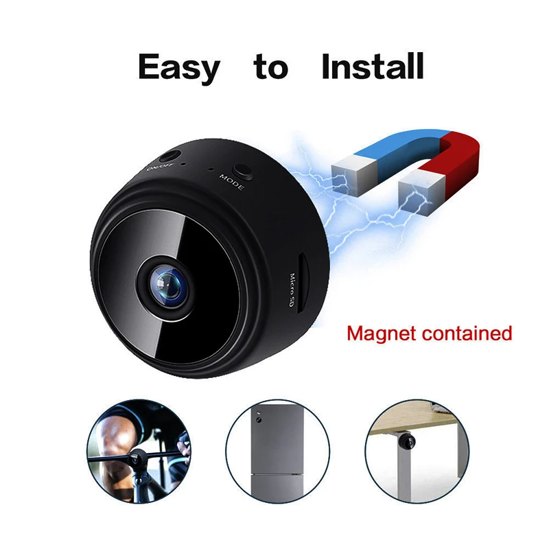 

Camera A9 HD 1080p WiFi Camera Security Camcorder Video Recorder Mini Camera Mini Recorder Wireless