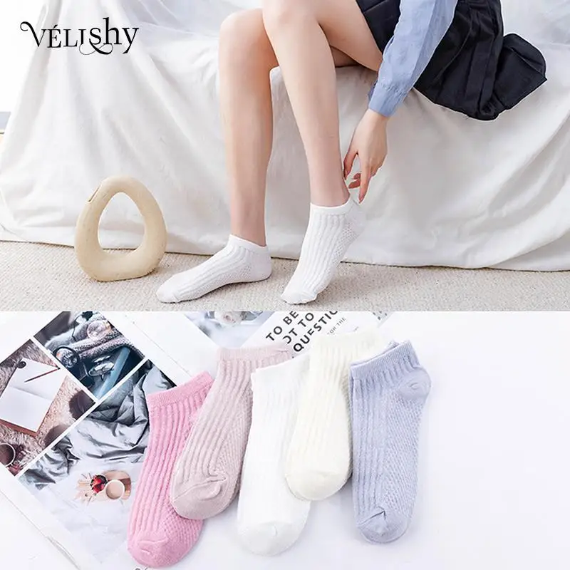 

10 Pcs Lot Cute Women Short Socks Cotton Female Breathable Short Socks Women's Socks