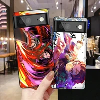 for google pixel 6 6pro 6a phone case anime ghost slayer back covers for google 3a 4 4a 5 5a 5g 2 3 xl soft tpu fundas coque
