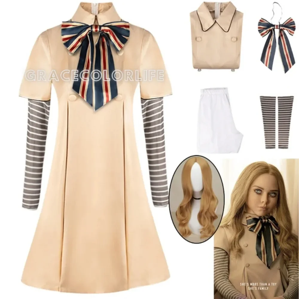 Кукла AI робот маска Меган косплей-платье для детей девочек женские костюмы на