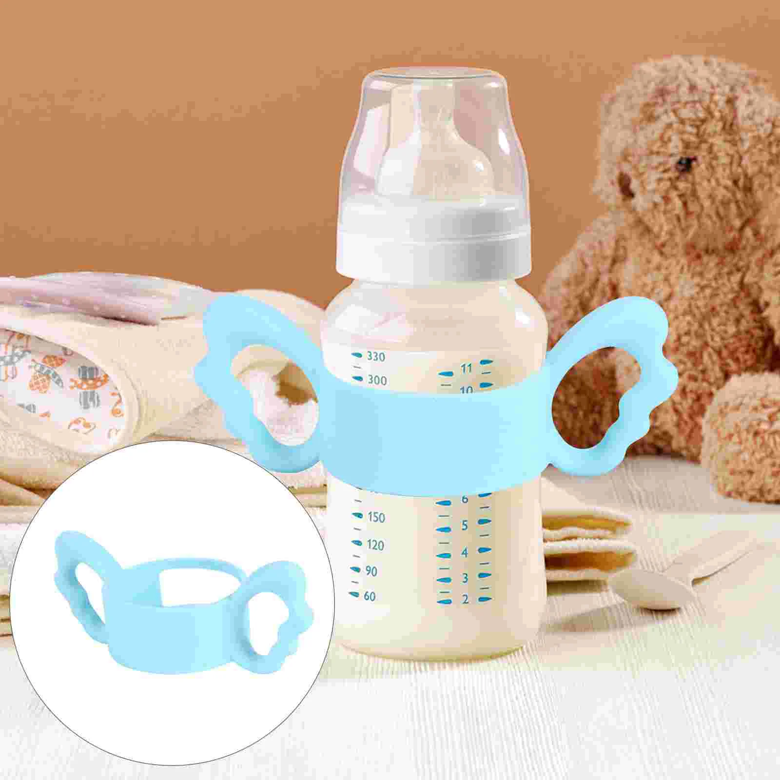 

Bottle Handles Silicone Grip for Natural Feeding Bottle 6cm Blue