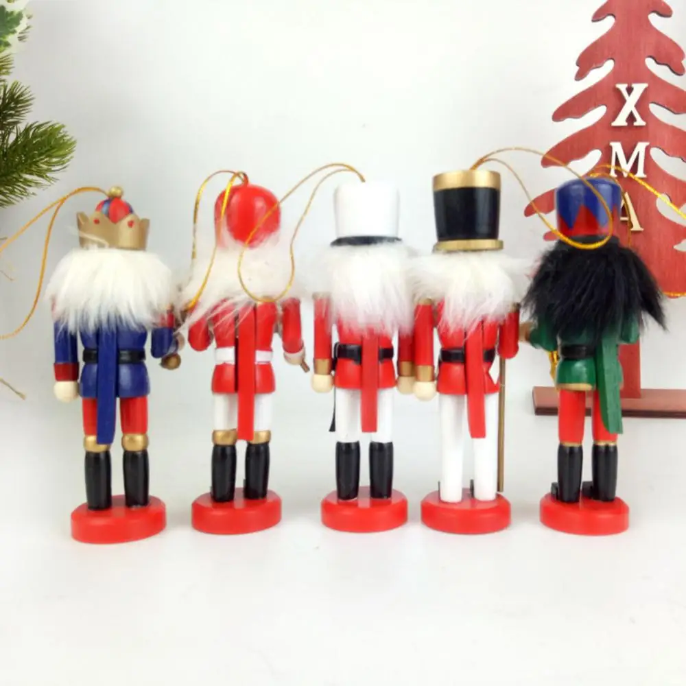 

/Box Christmas Wooden Nutcracker Puppet Pendants Walnuts Soldiers Ornaments Christmas Tree Decorations Hanging Gifts