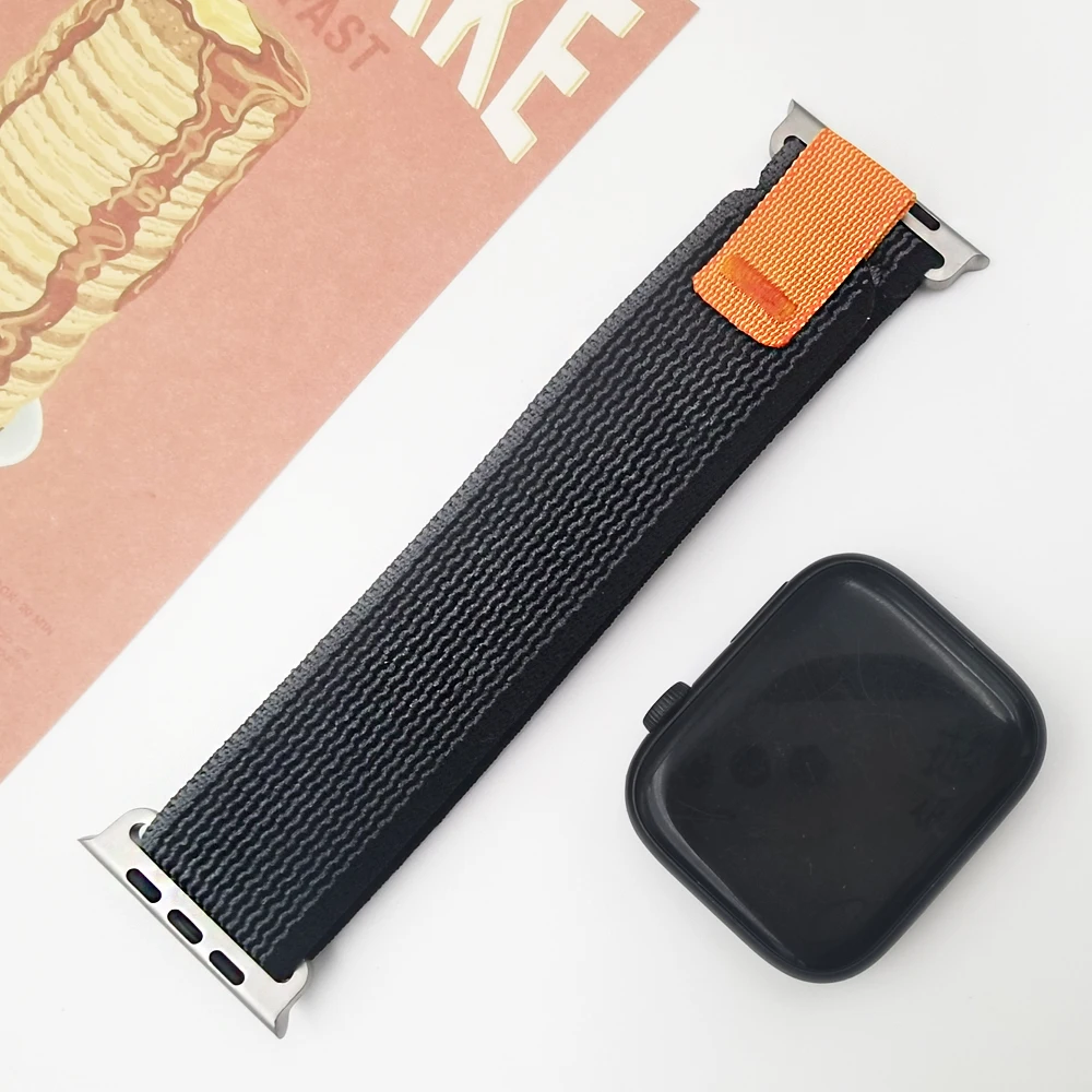 Nylon Trail Loop Strap for Apple Watch Band Ultra 49mm 45mm 44mm 42mm 41mm 40mm Correa Bracelet Belt iWatch Series 8 7 SE 6 5 4