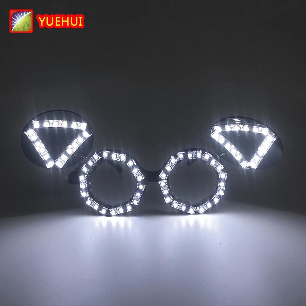 LED Cat очки с ушками для мальчишника дня рождения Хэллоуина Рождества ночного