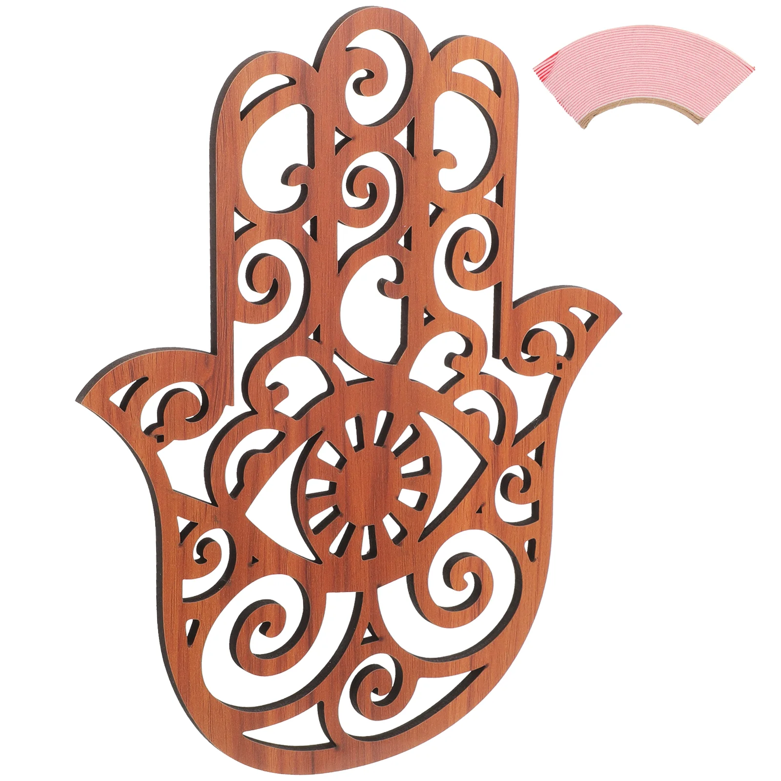 Настенное украшение для дома от сглаза рука Хамсы висит пальмового орнамента