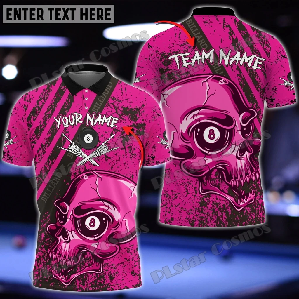 Бильярдный 8-шарный череп красочная персонализированная модная мужская