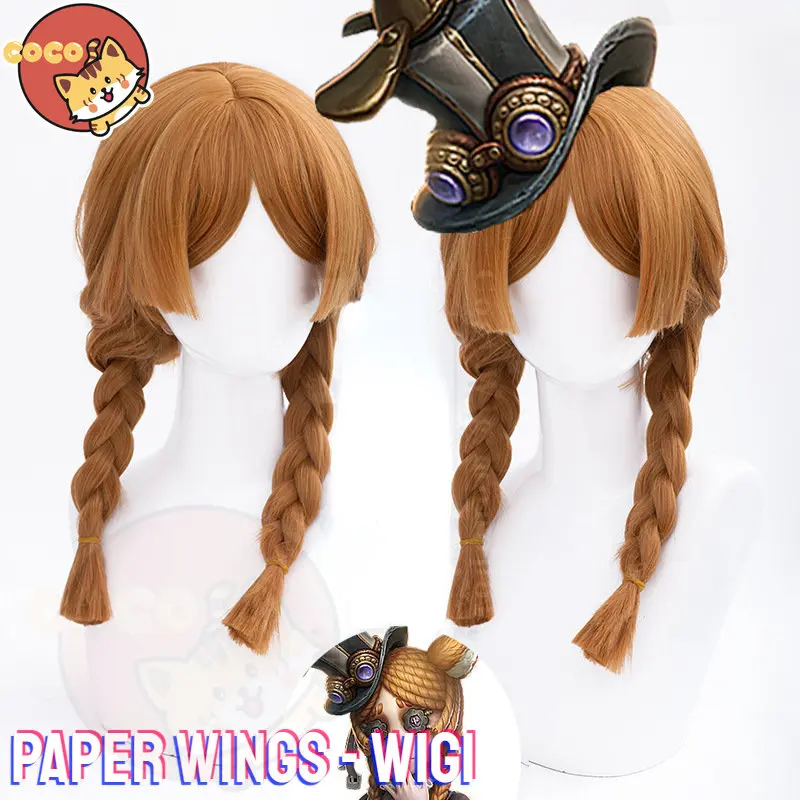 CoCos-SS Game Identity V Paper Wings Toy Merchant Cosplay Costume Game Identity V Cos Anne Lester Paper Wings Costume and Wig images - 6