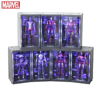 zd toys iron man mark mk 1 7 hall of armor hangar pvc action figure model doll toy colletible figurals