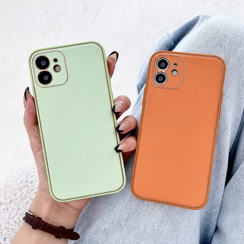 

PU Leather+TPU Back Case For iPhone 11 12 13 14 Pro Max Mini XS 7 8 Plus SE2 Colorful Luxury Hybird Cover