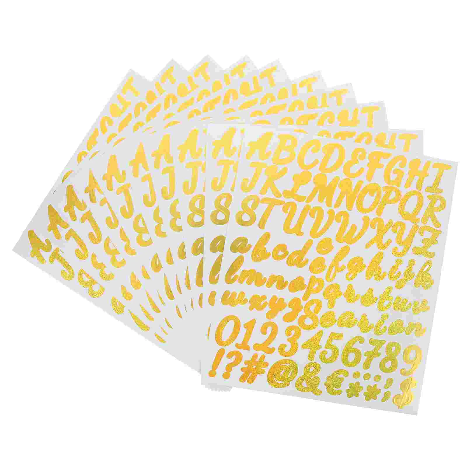 

Diy Stickers Decal Stickers Crafts Decorative Glitter Lovely Letters Number Decoration Decoration Decal