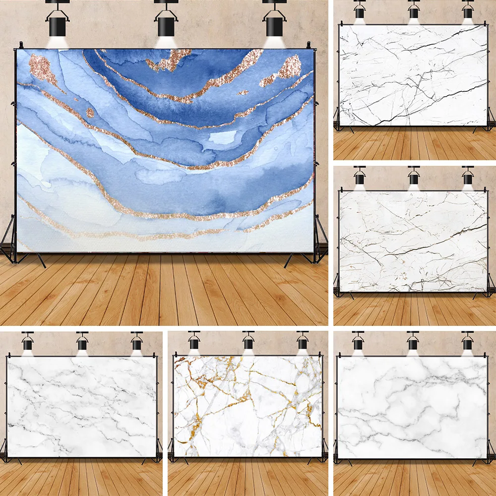 

Gradient Marble Wedding Decor Backdrops for Photographers Birthday Party Backdroop Custom Photographic Background Photo Studio