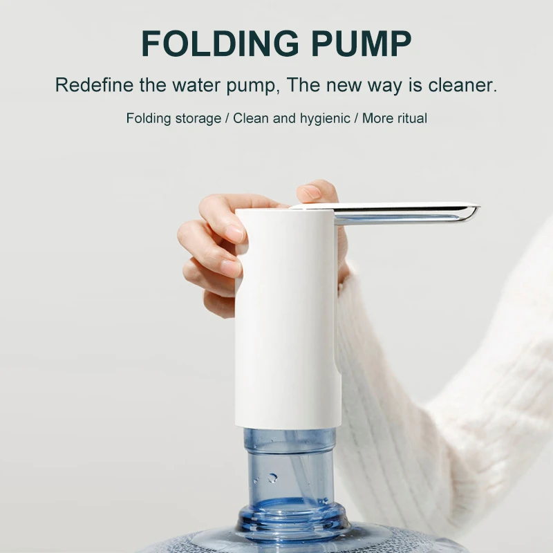 

Outlet Pump Foldable Water Pump USB Automatic Dispenser Pump Button Control Portable Mini Electric Water Dispenser Electric