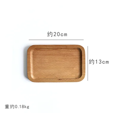 Mini Food Tray  Oval Plate Wooden Natural Dessert Cup Tray Fruit Plate Storage Pallet Plate Wood Cheese Plate Tableware Decor
