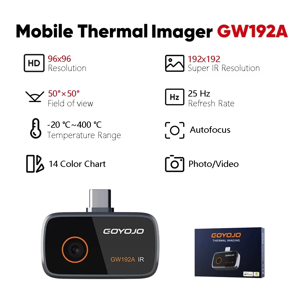 

Тепловизор GW340 GW192A для смартфонов