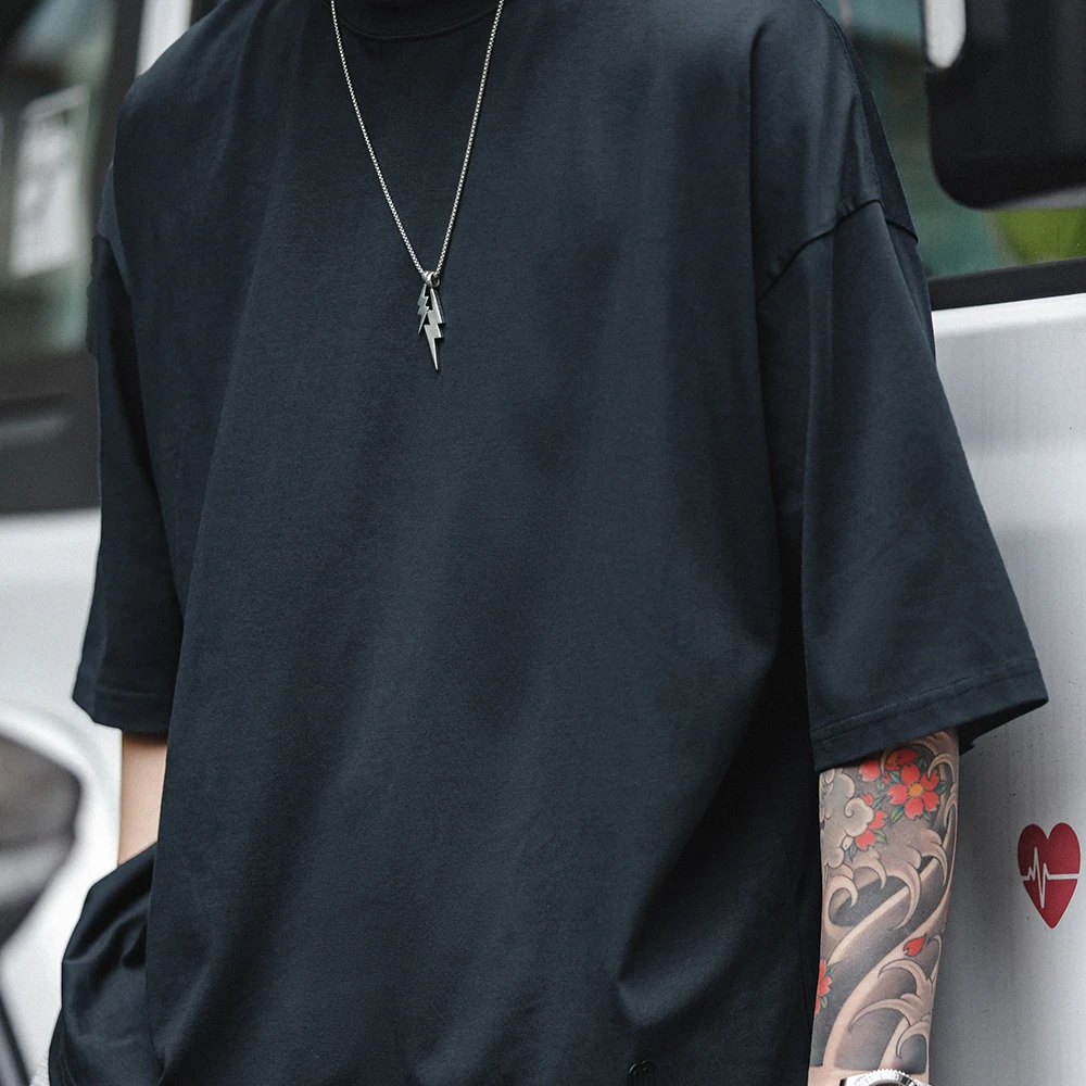 Мужская футболка с коротким рукавом Maden свободная Удобная Однотонная из вискозы