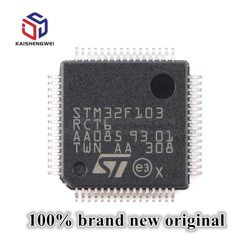 

Original Brand New STM32F103RCT6 LQFP-64 ARM Cortex-M3 32-Bit Microcontroller MCU