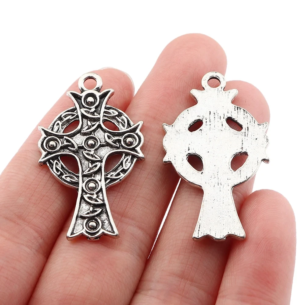 20 Серебряных больших готических узлов кельтский крест религиозные подвески
