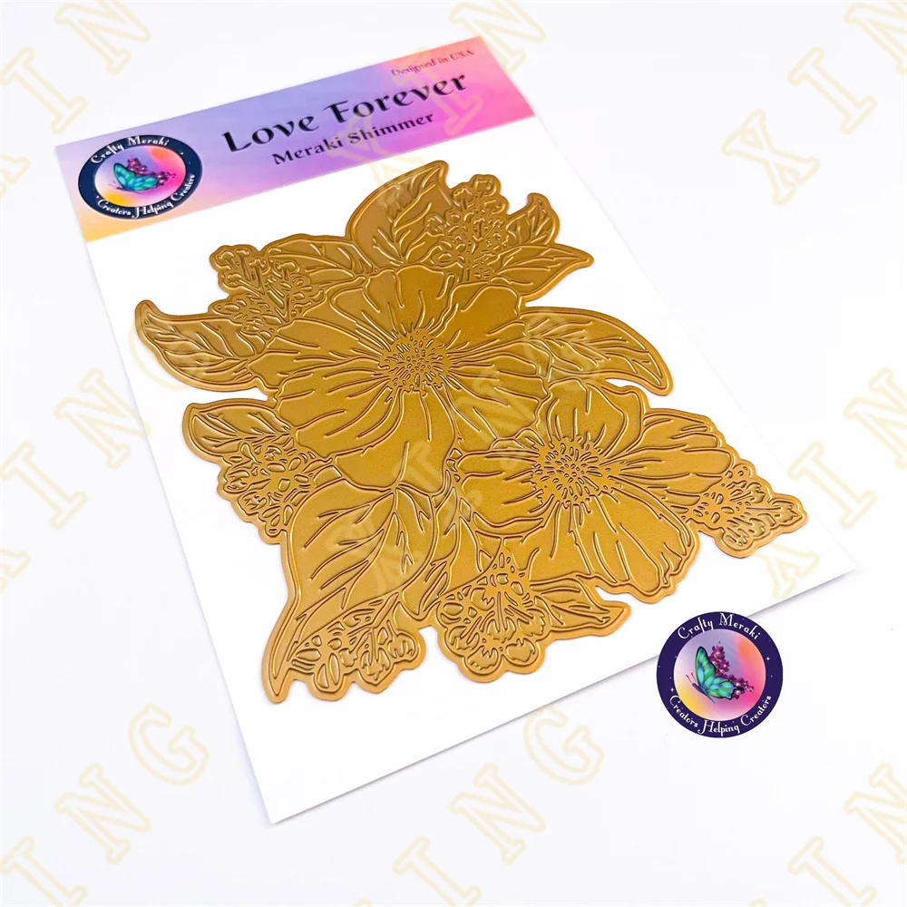

Love Forever Metal Cutting Dies Stamps Stencil Hot Foil Scrapbook Diary Decoration Stencil Embossing Template 2022 New Arrival
