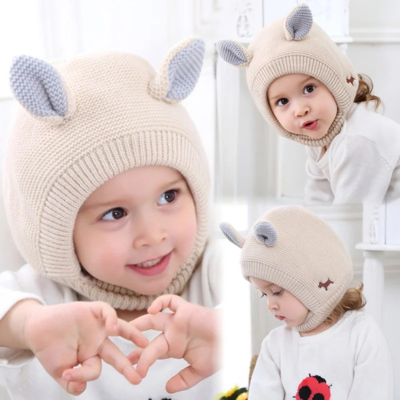 Детский теплый шлем на возраст 2-5 лет