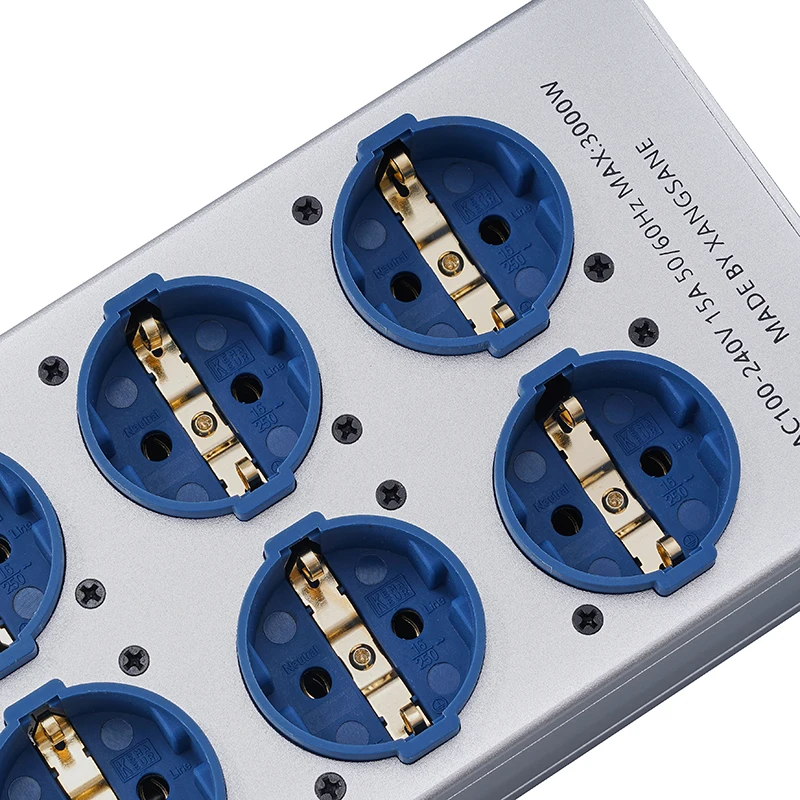 Фото Pawalle Tp80 Power Filter Socket EU, позолоченная розетка из чистой меди с шумоподавлением и защитой от перенапряжения №5