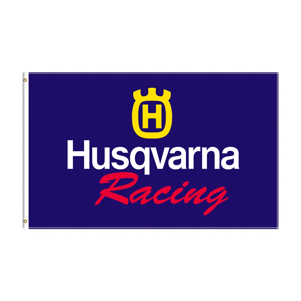 

3x5 Ft Sweden Husqvarna Flag Polyester Printed Racing Car For Decor